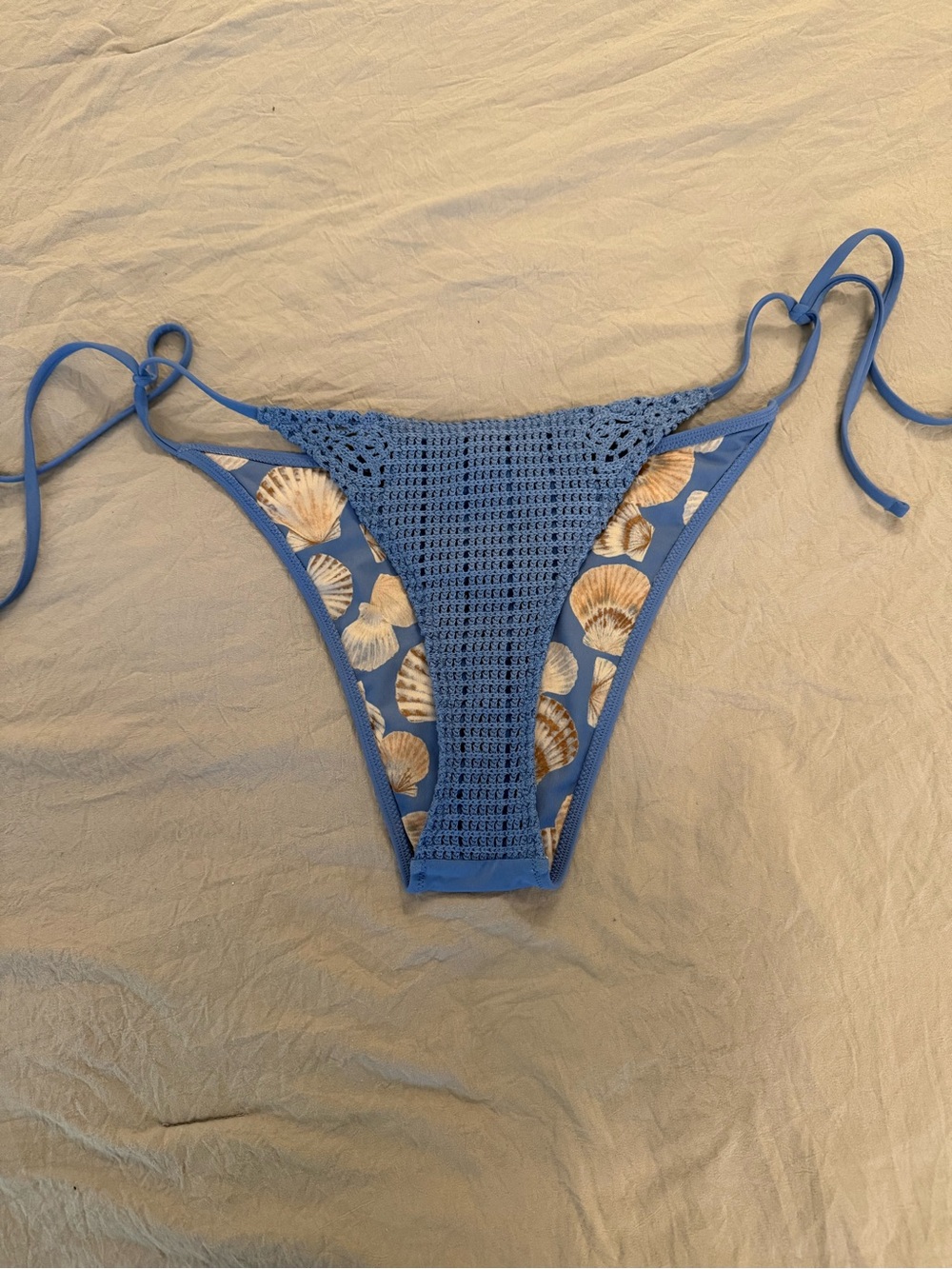 Aerie Blue Crochet Bikini Bottom